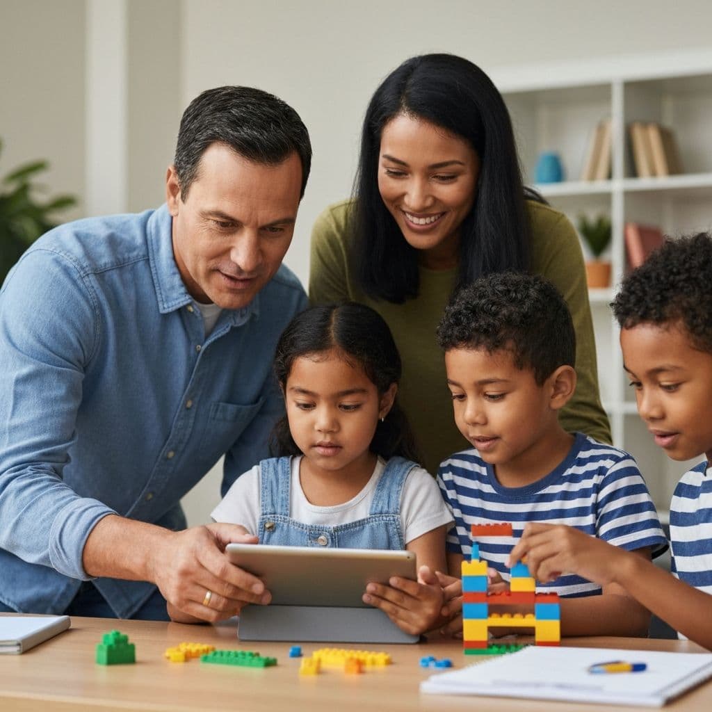 African family working together with trust and security